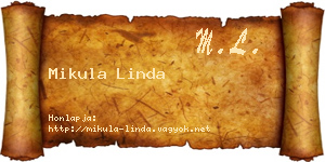 Mikula Linda névjegykártya